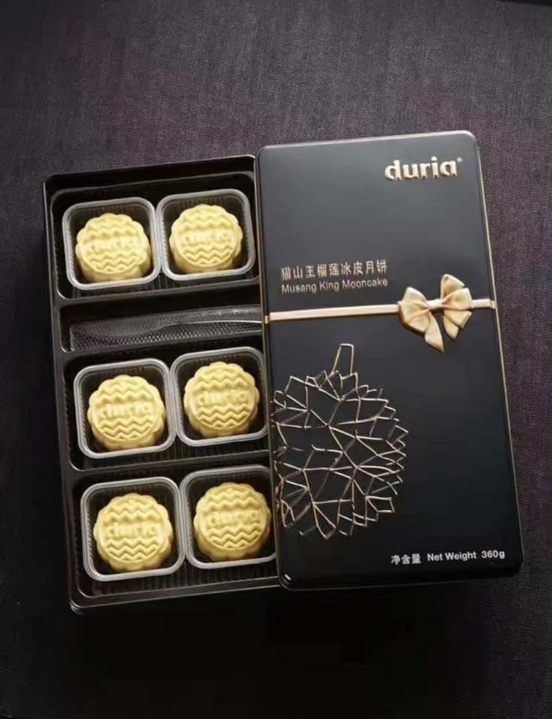 Duria's Signature Musang King Snowy Skin Mooncake